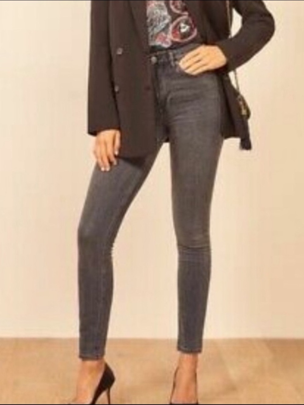 Reformation Gibson Wash High Rise Skinny Jeans